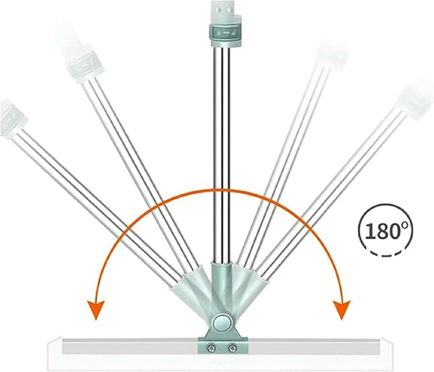 Heavy-Duty Silicone Magic Broom Floor Wiper with Extendable Handle