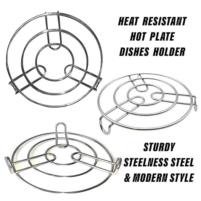 Homeglare Stainless Steel Trivet (Set of 3)
