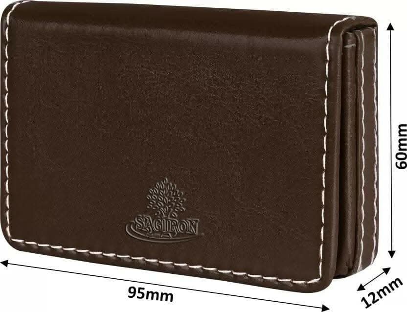 Sagiron Men Black Trendy Tan Genuine Leather Wallet (95*12*60 cm,MultiColour)