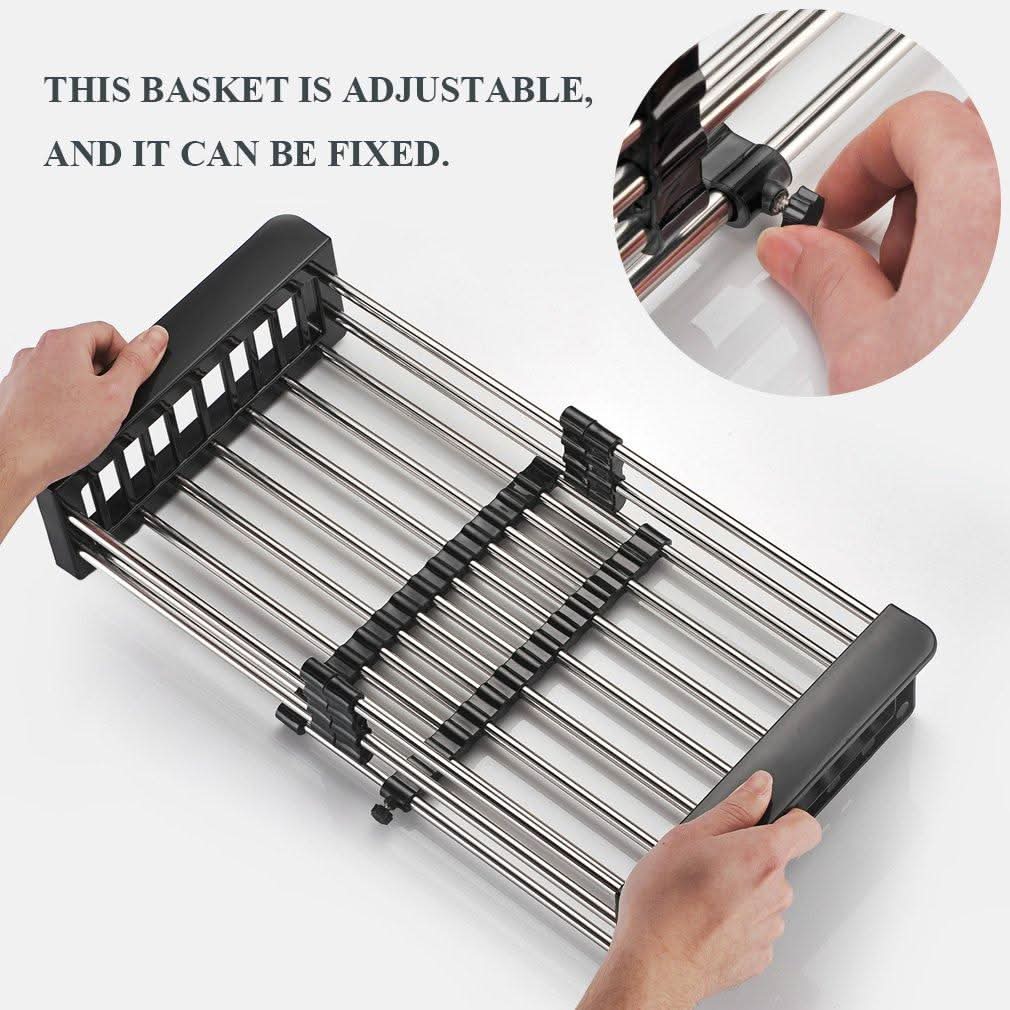Stainless Steel Expandable Sink Dish Drainer