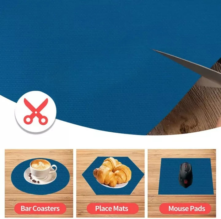 Mopak Decor Plain Eva Printed Solid Fridge Mat & Cover Pack of 1- (1.5Meters)