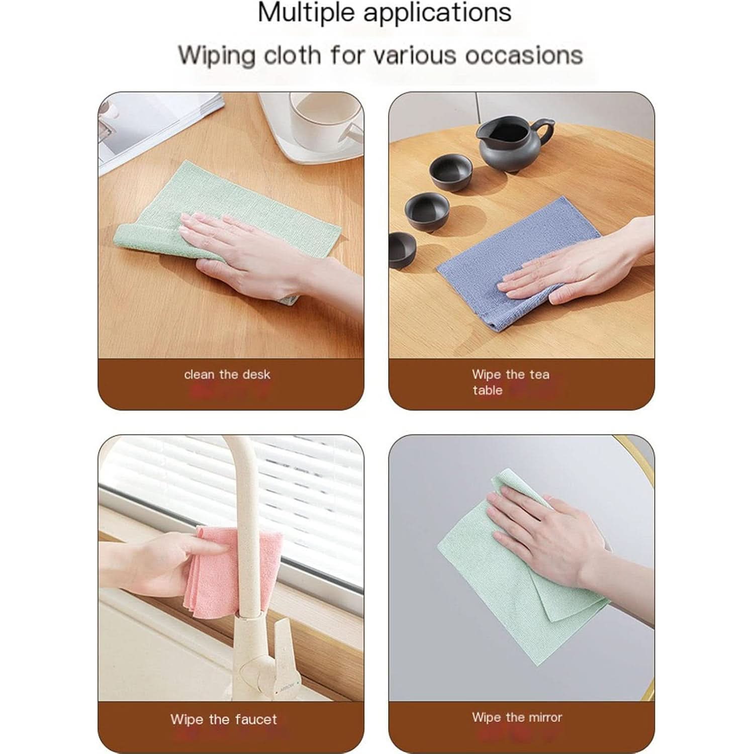 Microfiber Cleaning Cloth With Box Magic Wipe (10 Pcs Set)