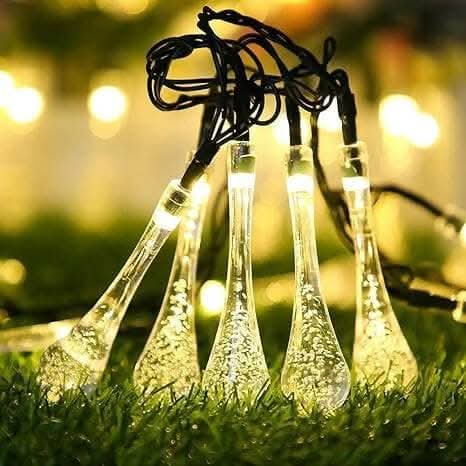 Decorative Water Drop Bulb String Lights (14 Lights)