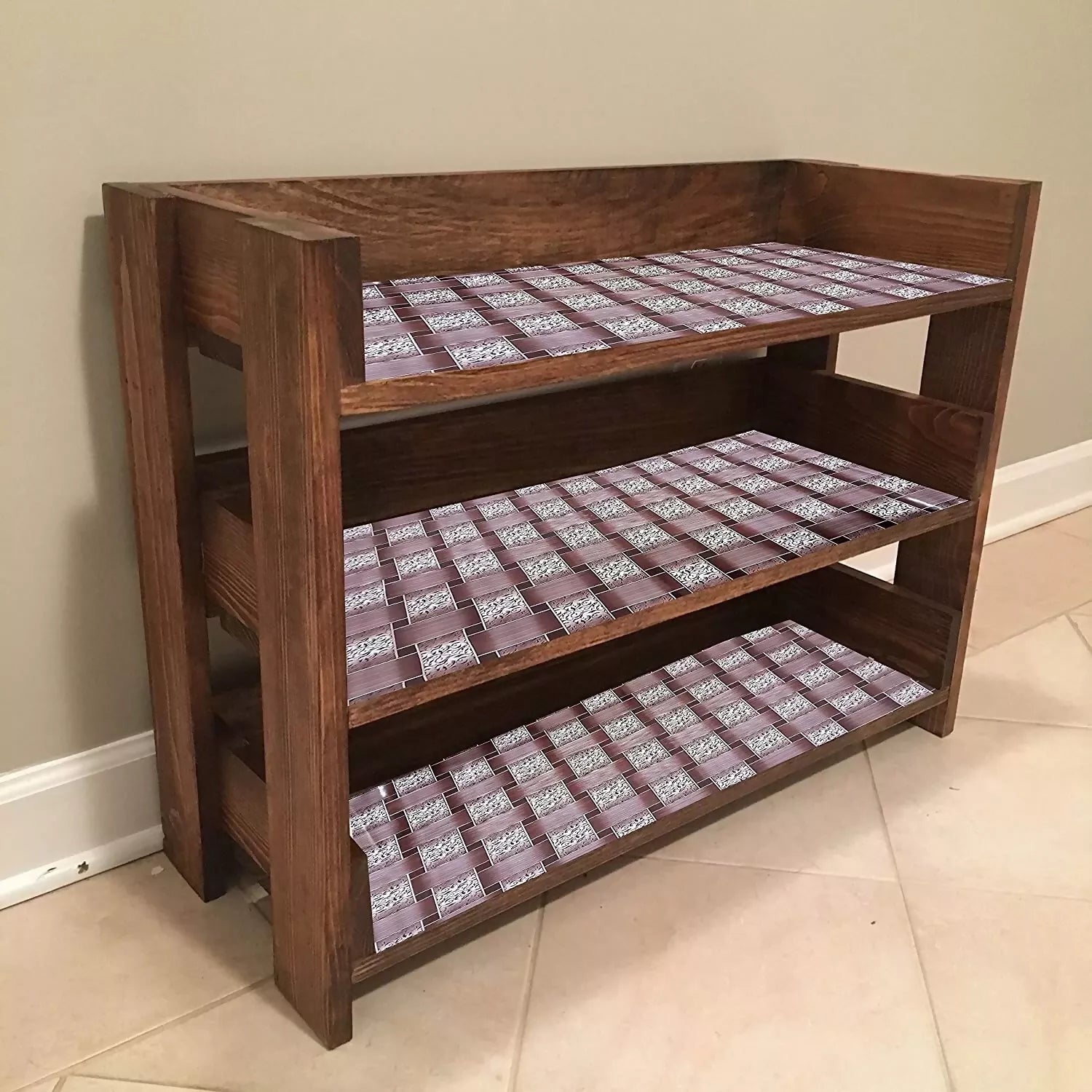 Mopak Decor Polyester Solid Fridge Mat & Cover50045 (Brown)