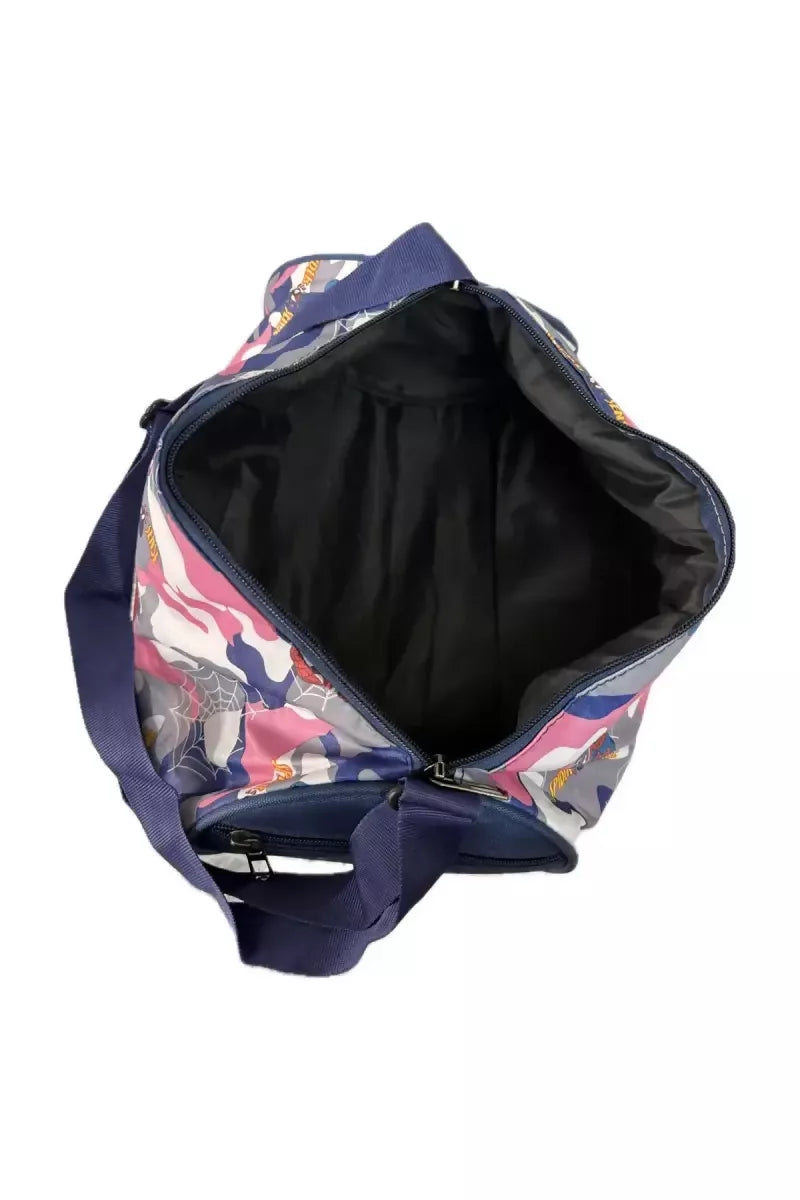 5 L Small Duffle Cum Gym/Sports Bag (Blue Spidy) - Blue