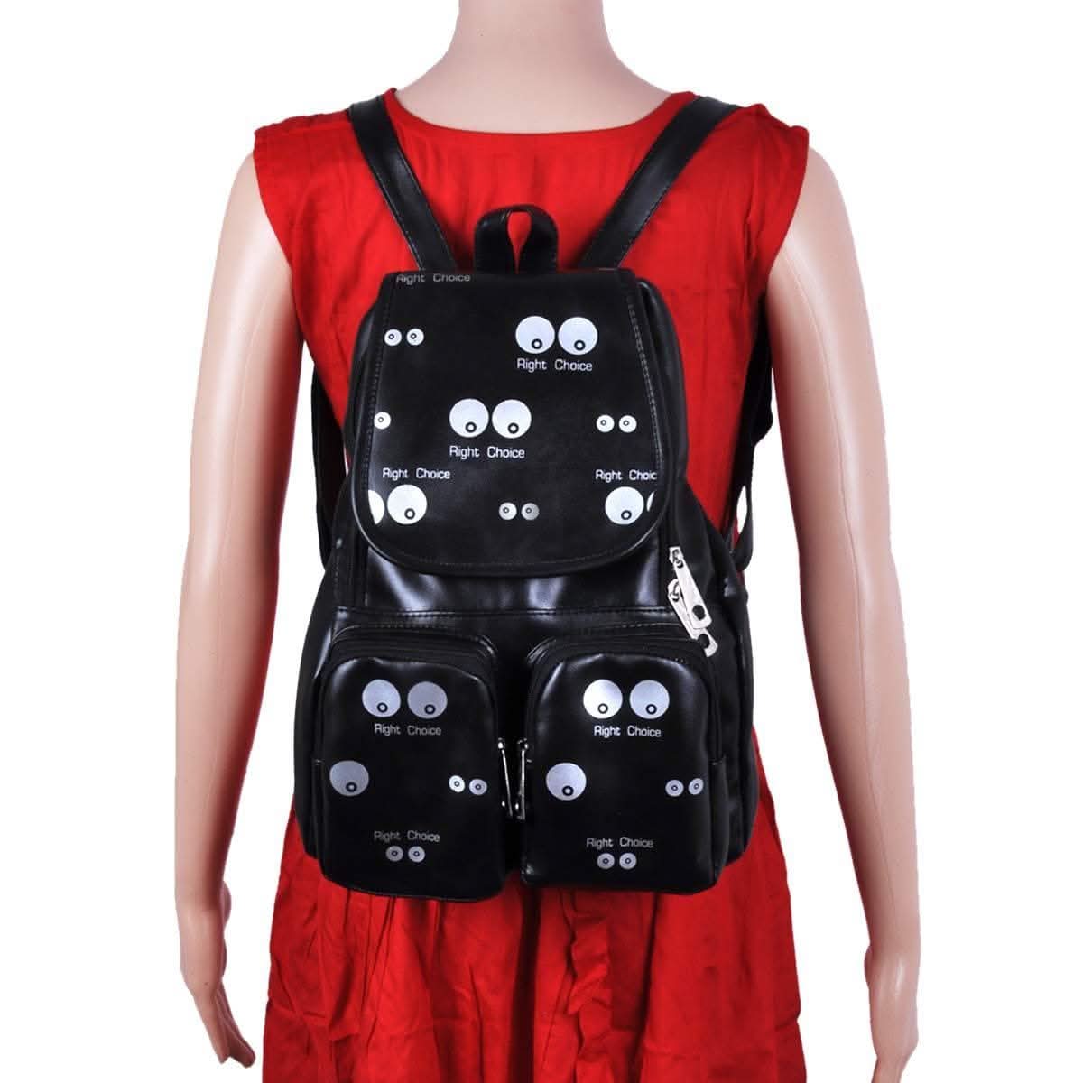 Right Choice Girl's Stylish Casual Backpack (Synthetic Material)