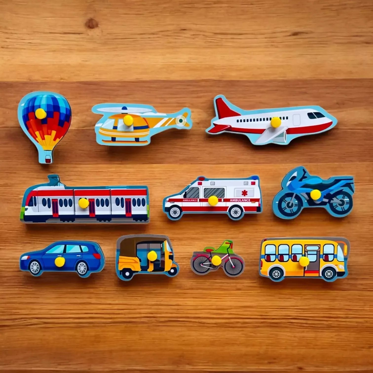 Transportation 2-Piece Puzzles