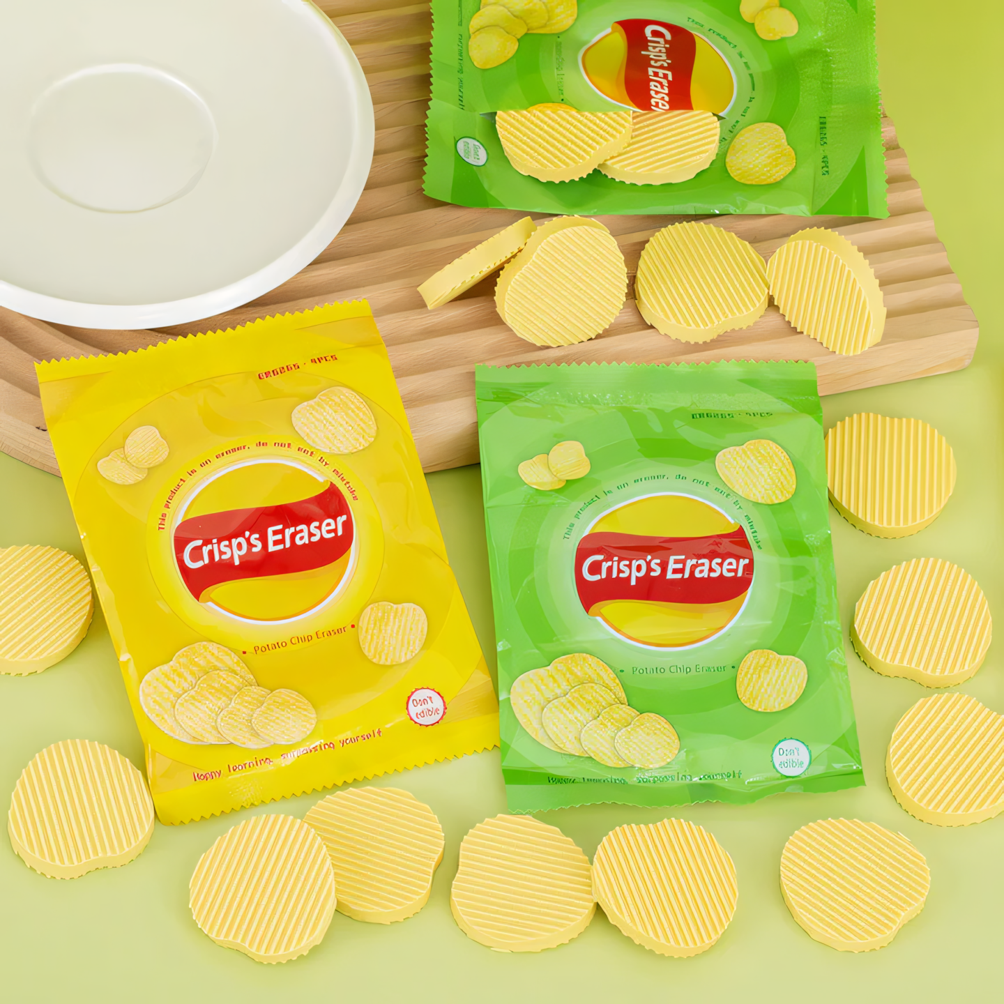 Potato Chips Eraser Pack of 4 Pcs
