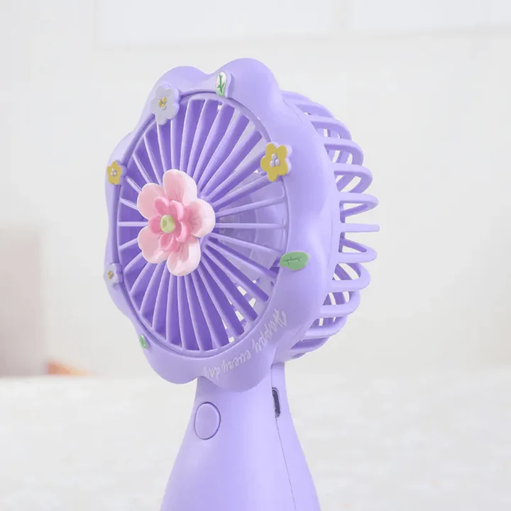 Stay Fresh & Floral with Mini Handheld Fan
