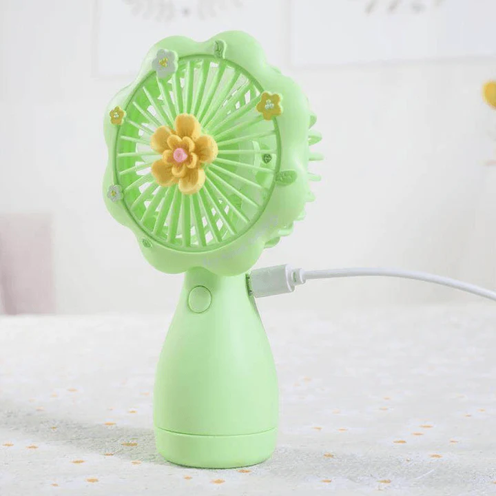 Stay Fresh & Floral with Mini Handheld Fan