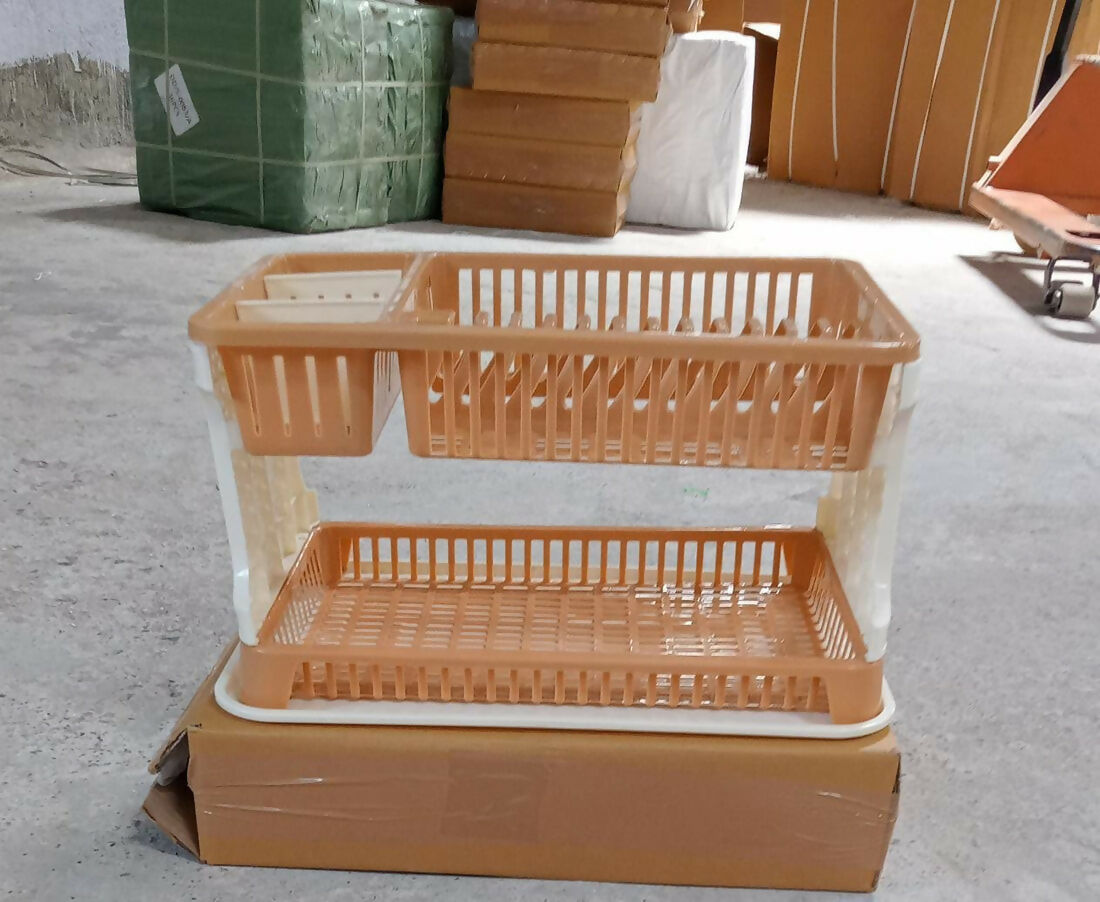 Kitchen Organizer Rack With Water Storing Tray dish Rack