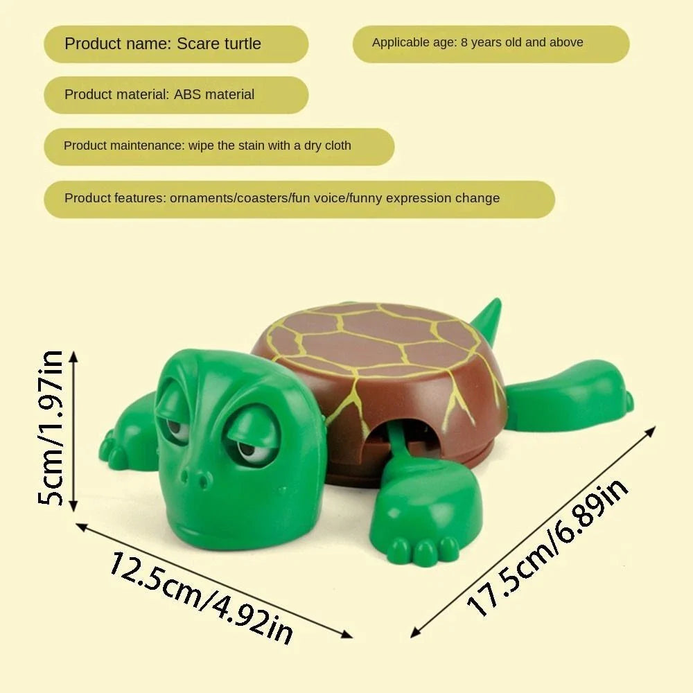 Funny Press-to-Panicked Turtle Coaster | Gaping Eyes Water Cup Pad!