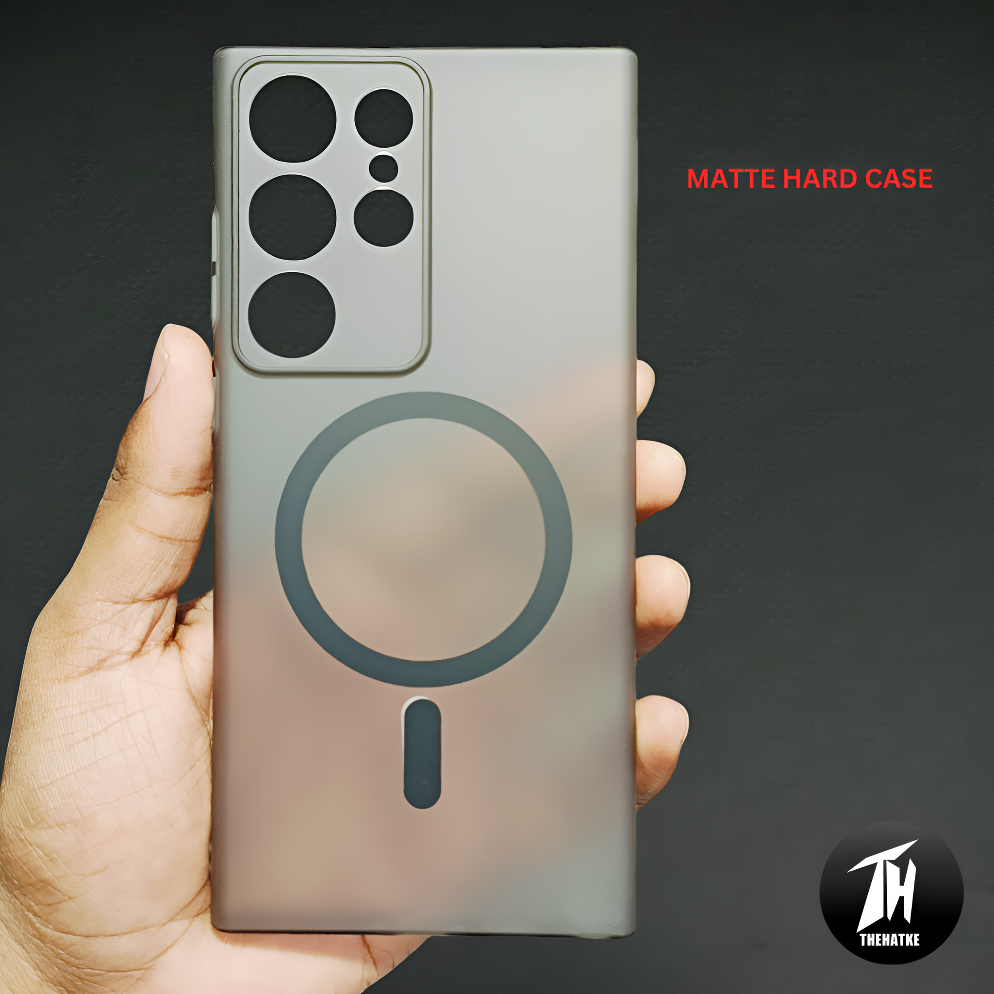 Black Paper Matte Magsafe Case for Samsung S25 Ultra