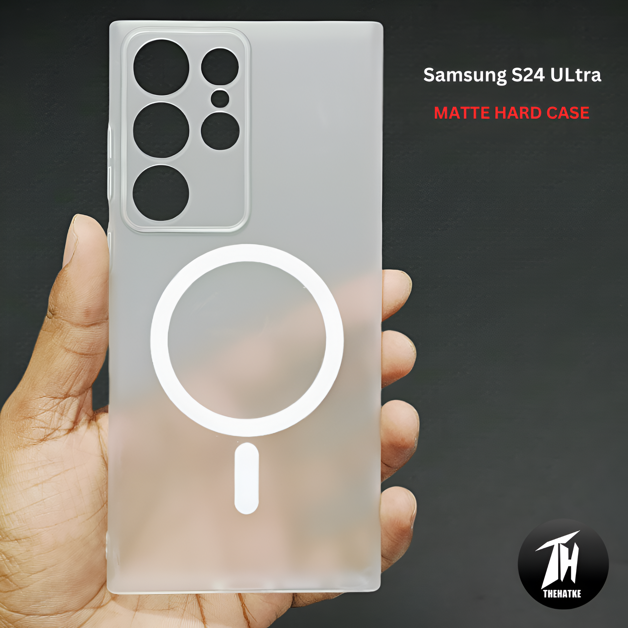 White Paper Matte Magsafe Case for Samsung S25 Ultra