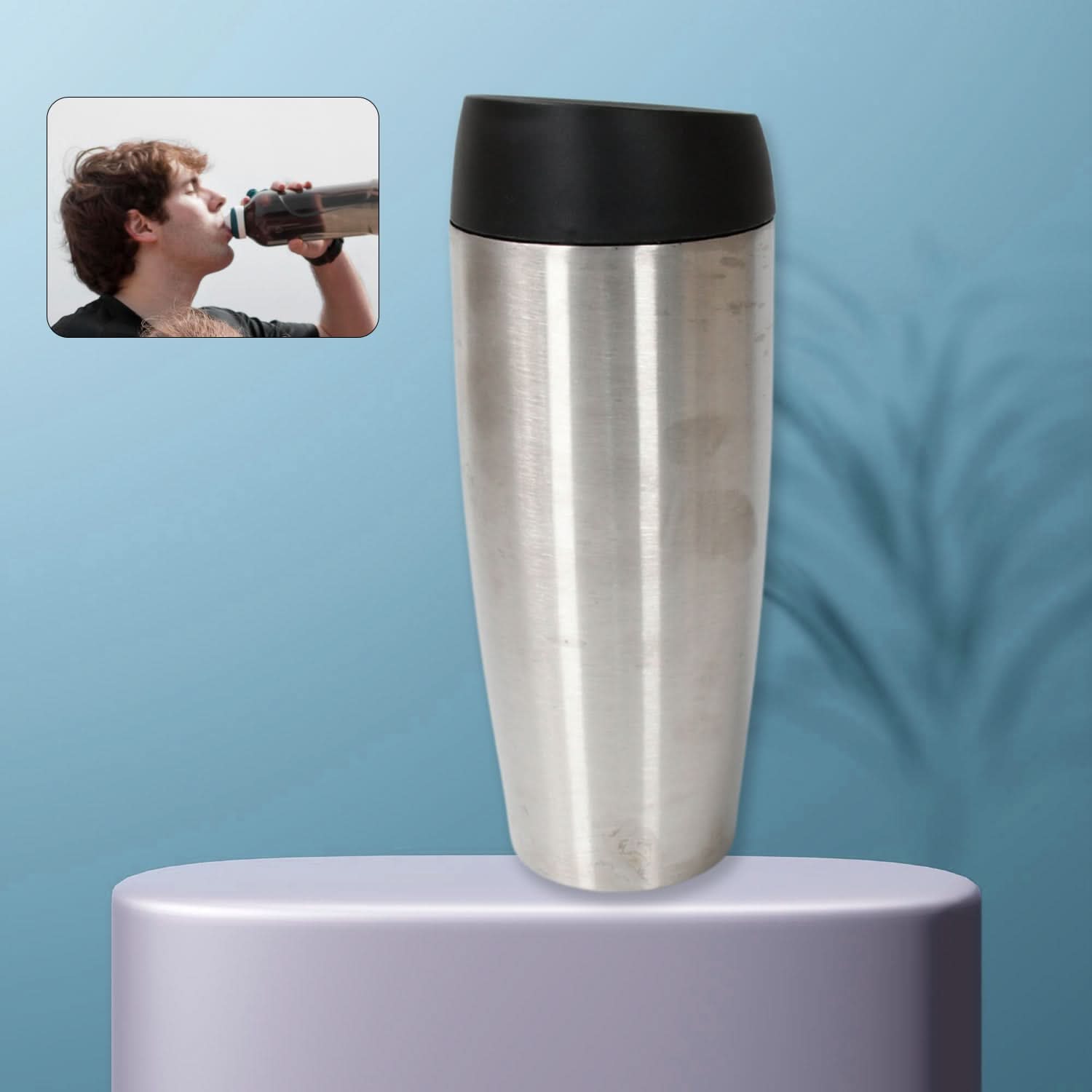 850ml Stainless Steel Coffee Mug – Insulated, Leak-Proof Travel Cup