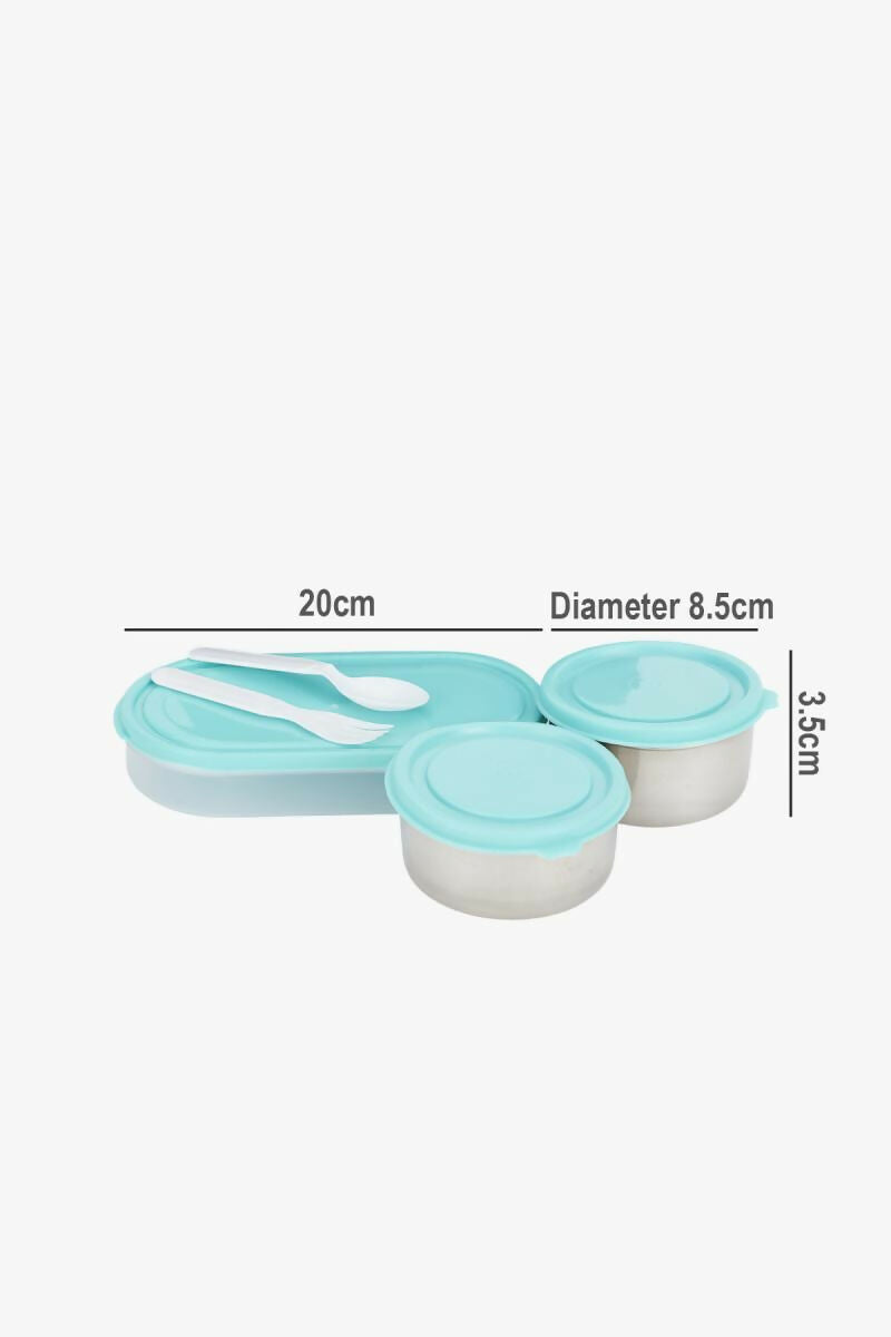 Stainless Steel Lunch Box Set with Bag - 800ml