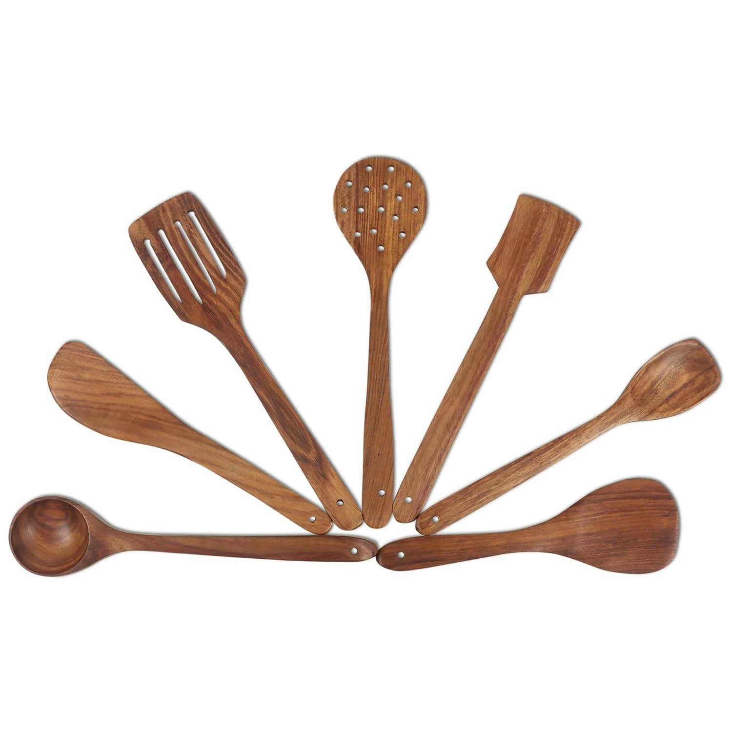Non-stick Wooden Spatula Set (7 pcs)