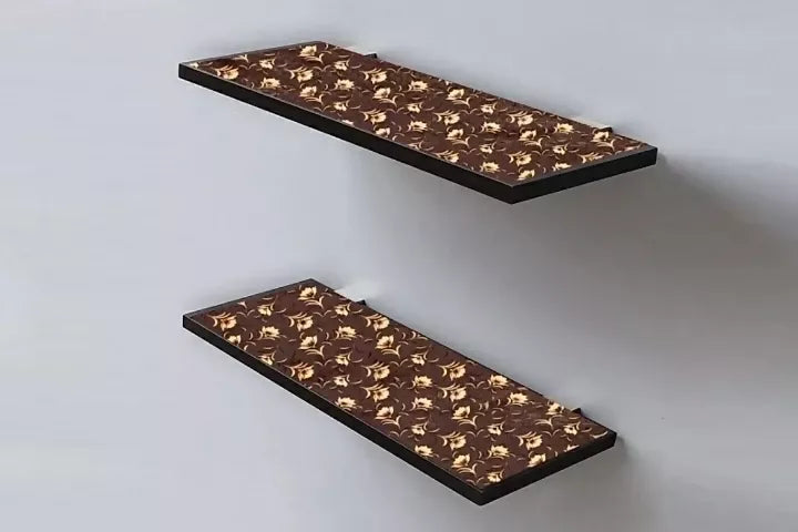 mopak decor Polyester Solid Fridge Mat & Cover Pack of 1 (Brown)