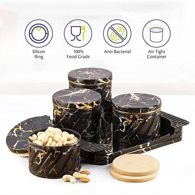 Selvel Airtight Dry Fruit Container Tray Set