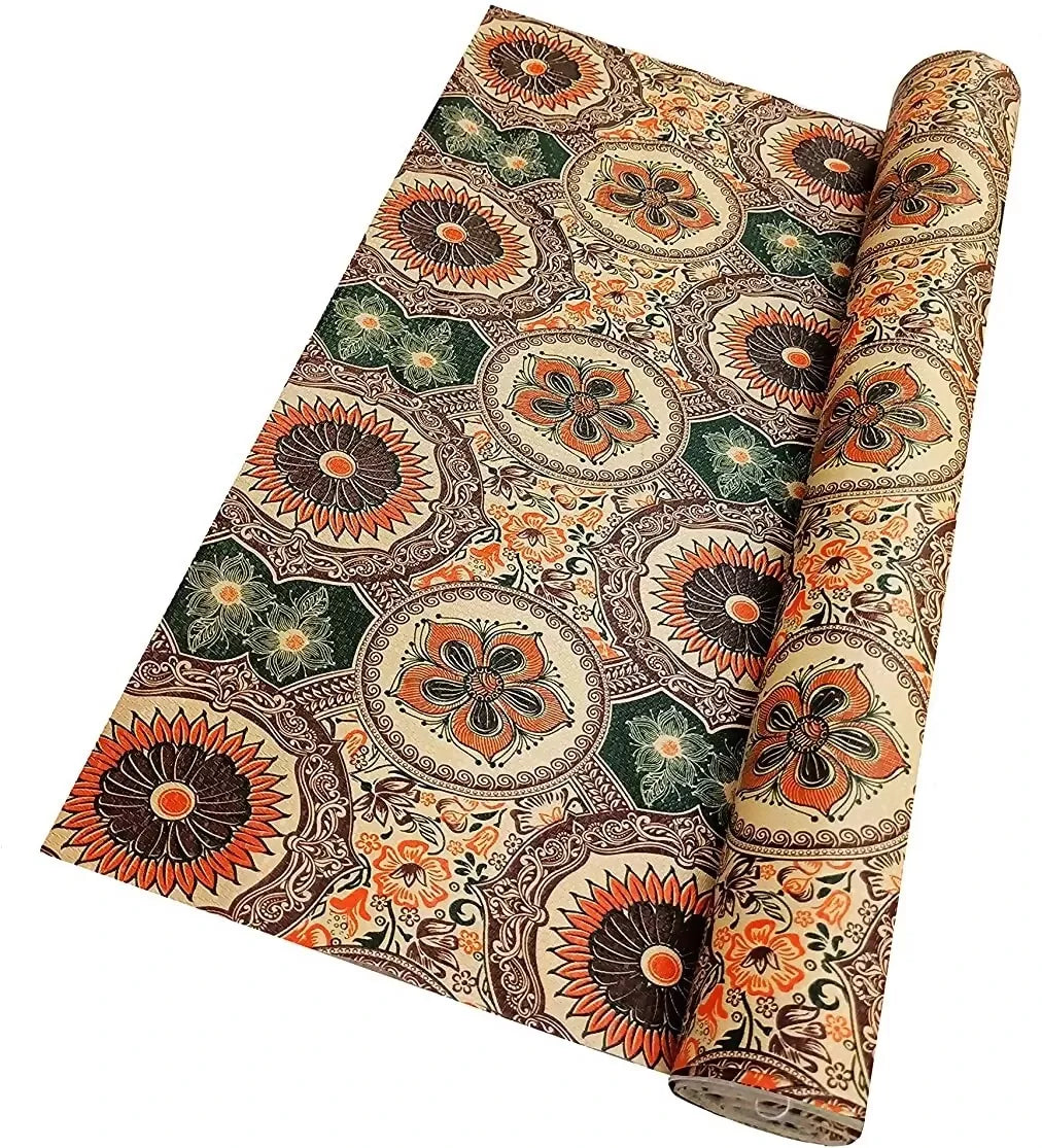 Mopak decor Polyester Solid Fridge Mat & Cover50045 (Orange)