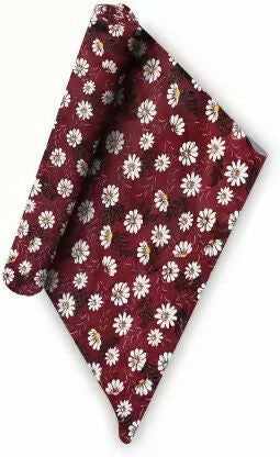 Mopak Decor ShelfLiner used for Wardrobe kitchen cabinet Drawer Slab Roll (Maroon Flower)