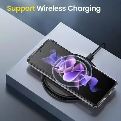 Transparent TPU Silicone case for Samsung Galaxy Z FLIP