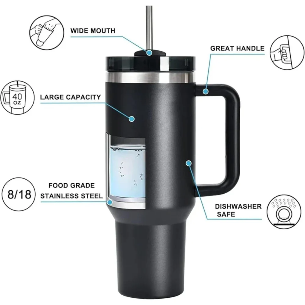 Personalized Extra Large 1200ml Stainless Steel Tumbler