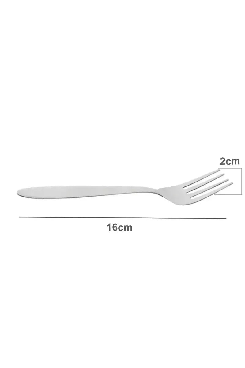 Prabha Stainless Steel Classic Baby Fork Set - 16cm