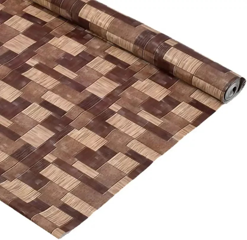 Mopak Decor Shelf Liner used for Wardrobe kitchen cabinet Drawer Slab Roll - (Brown)