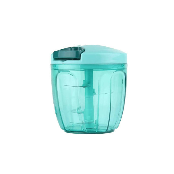 Manual Stainless Steel Vegetable Chopper 5 Blades, 750ml Compact Slicer