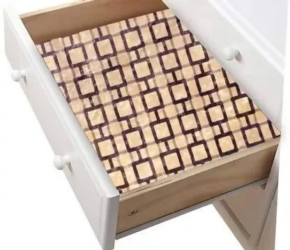 Mopak Decor Polyester Embroidered Fridge Mat & Cover – Brown, Pack of 1 (Model: 50045, Size: 45 x 900 cm)