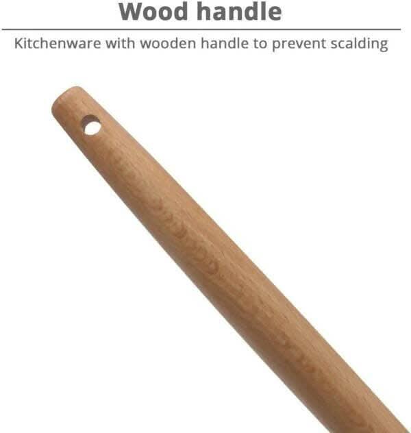 P-Plus International Silicone Cooking Spoon BPA-Free & Heat-Resistant (Black)