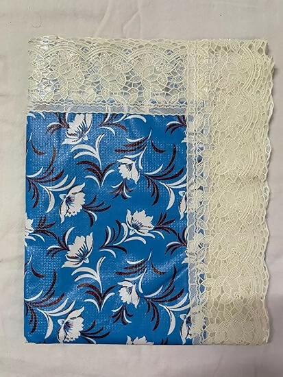 Mopak Decor Elegant 3D Table Cover And Dining & Centre Table (Sky Blue)