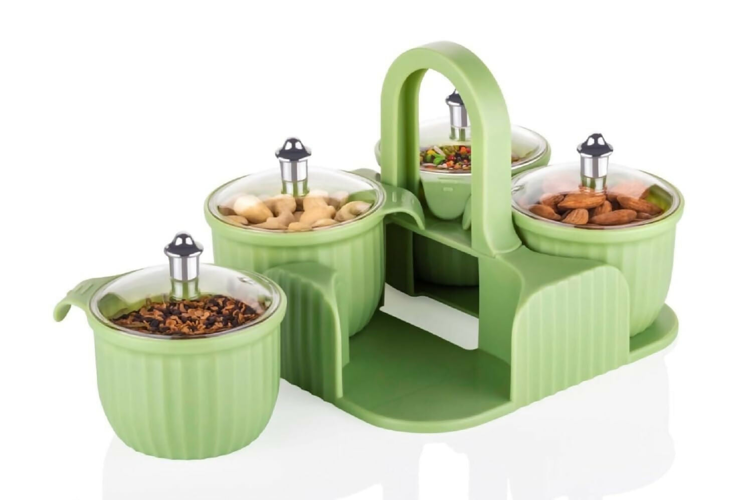 Condiment Jar Integrated Design for Seasoning & Sugar (Pack of 1,MultiColours)