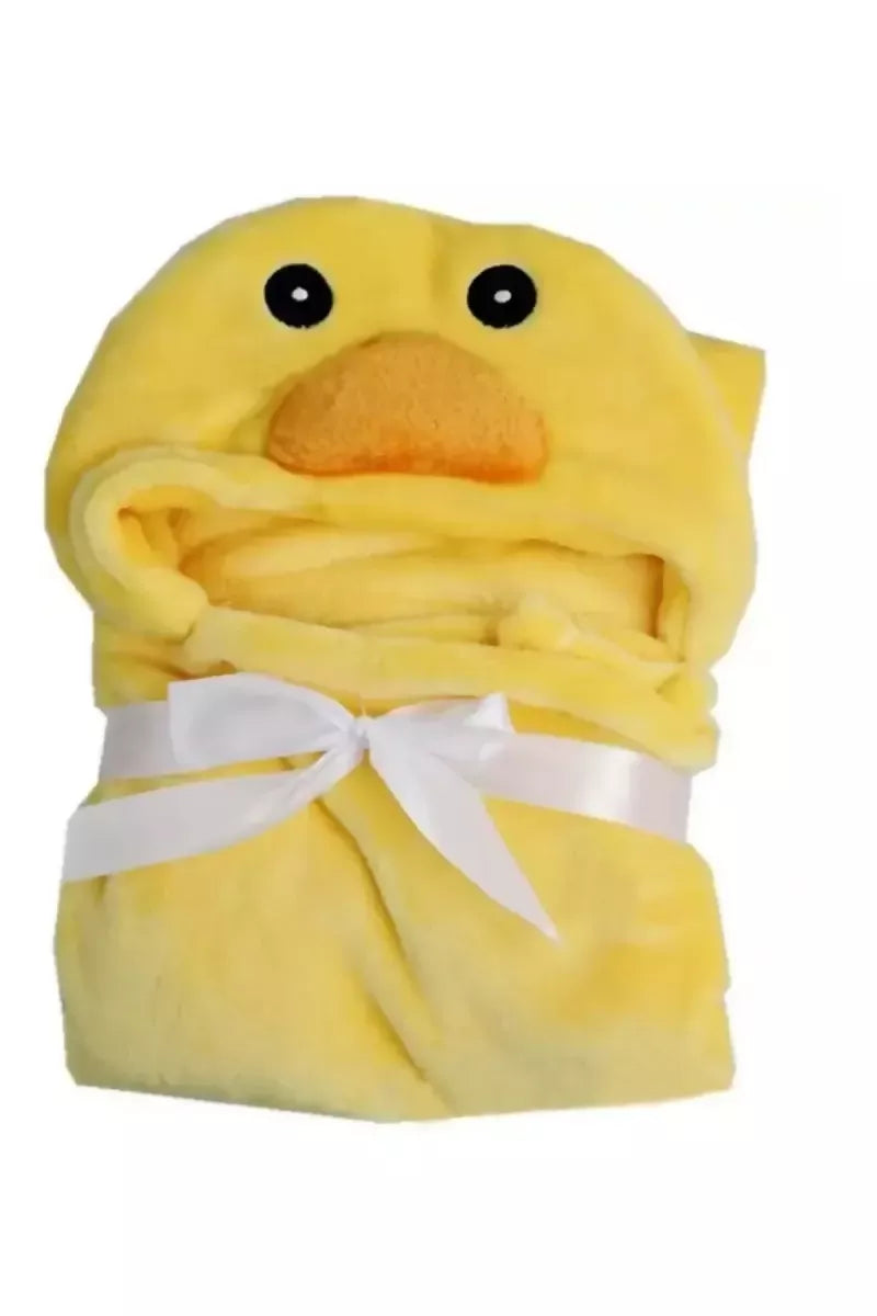 Brandonn Baby Towel cum Wrapper - Yellow Ducker