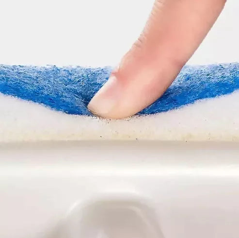 2-in-1 Glass Wiper & Cleaning Brush – Double-Sided Tool for Mirrors, Tiles, Windows & Pots.