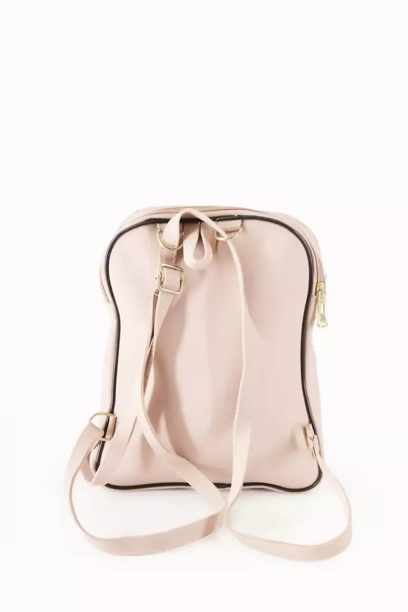 Trendy Casual Backpack for Girls - Light Pink