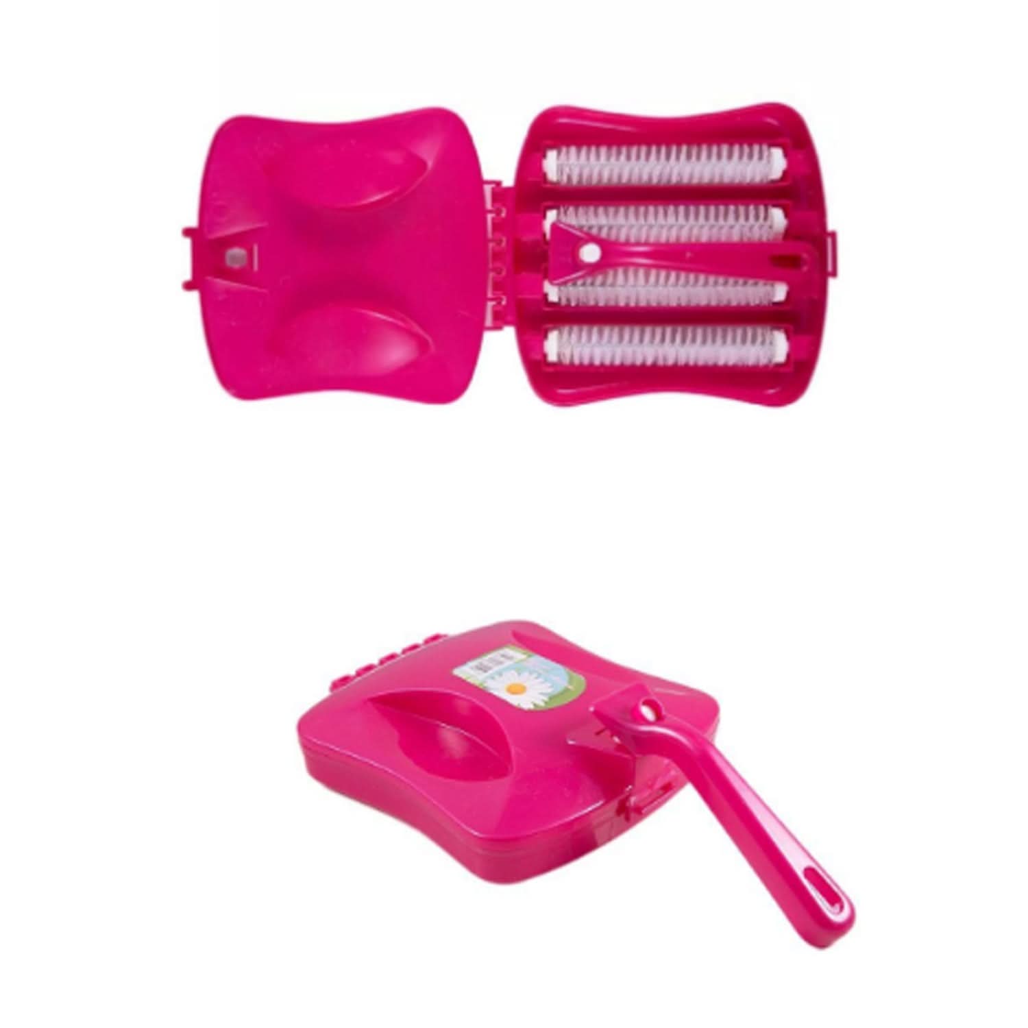 Handheld Carpet Roller Brush with Dust & Crumb Collector