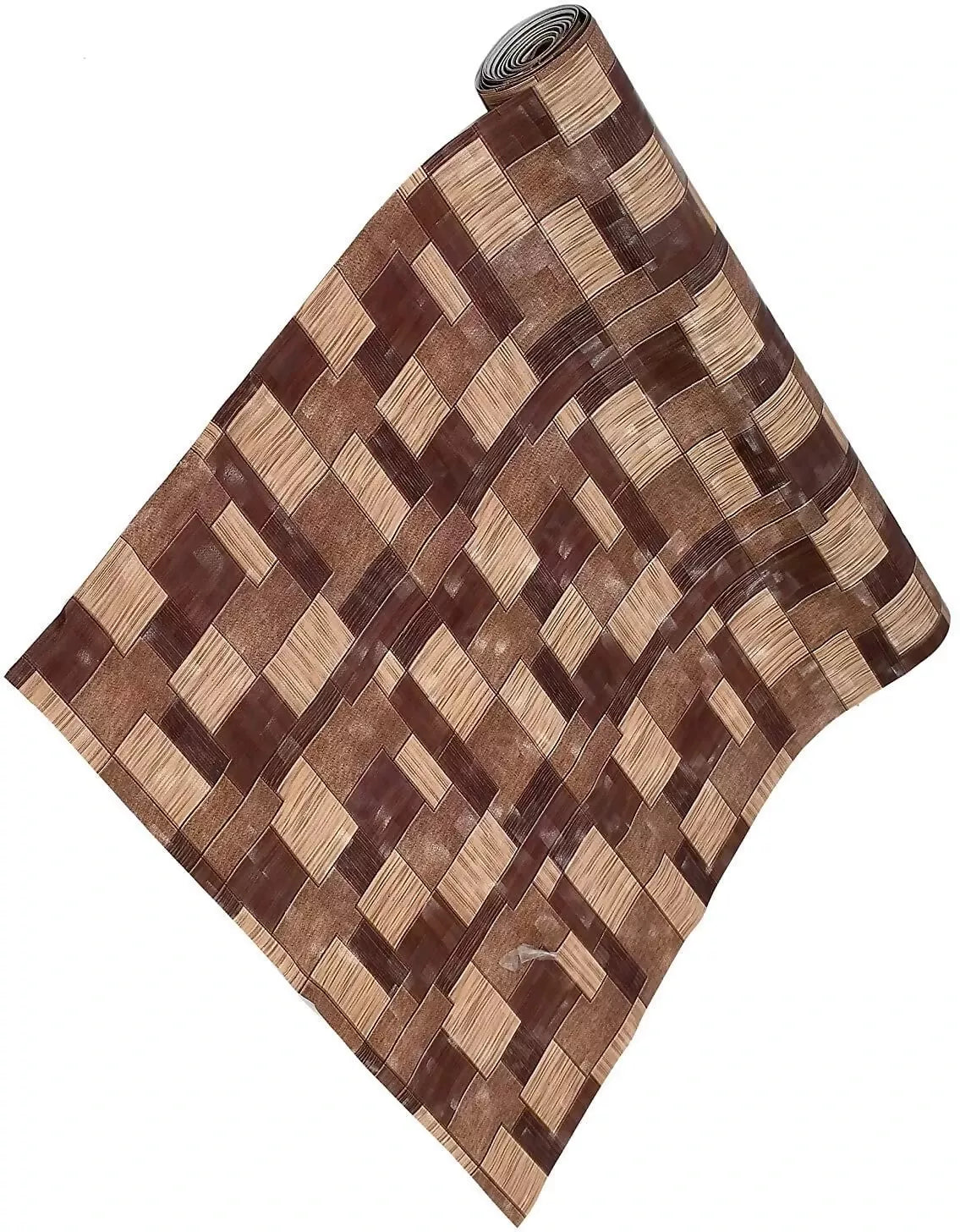 Mopak Decor Polyester Solid Fridge Mat & Cover - 50045 (Brown)