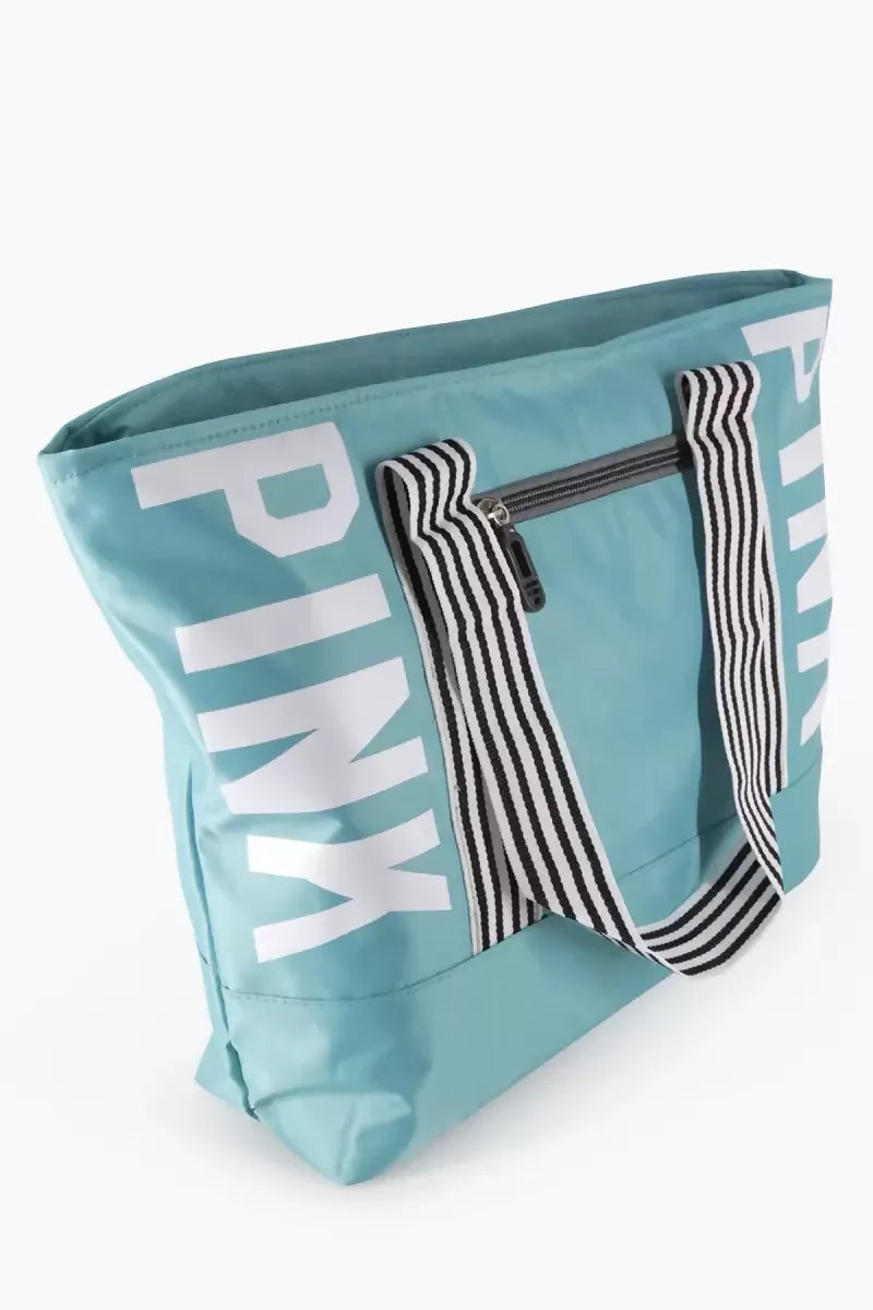 Canvas Shoulder Tote Bag Girls (Turquoise)