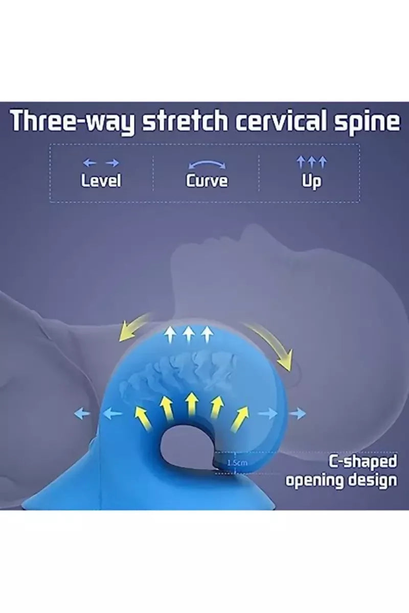 Neck Stretcher Chiropractic Cervical Pillow for Neck Pain Relief