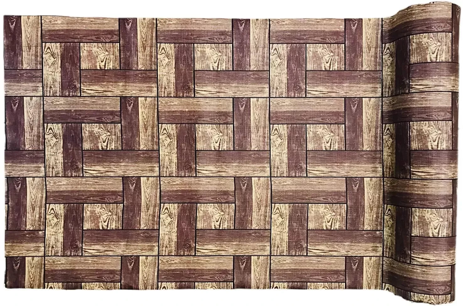 mopak decor Polyester Solid Fridge Mat & Cover50045(Brown)