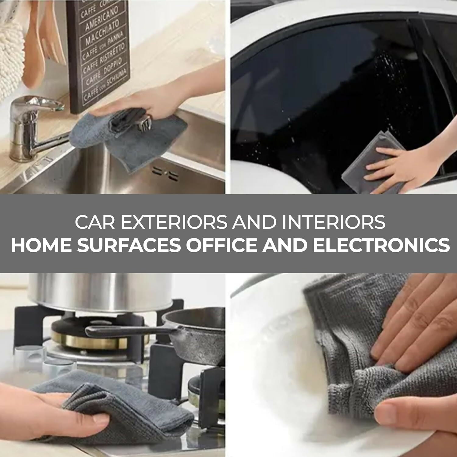 Microfiber Cloth 3pcs Pack - Random color (40cm x 40cm)