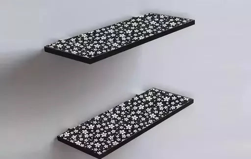 Mopak Decor Shelf Liner 5M used for Wardrobe kitchen cabinet Drawer Slab Roll - 45x500 cm (Black Mini )