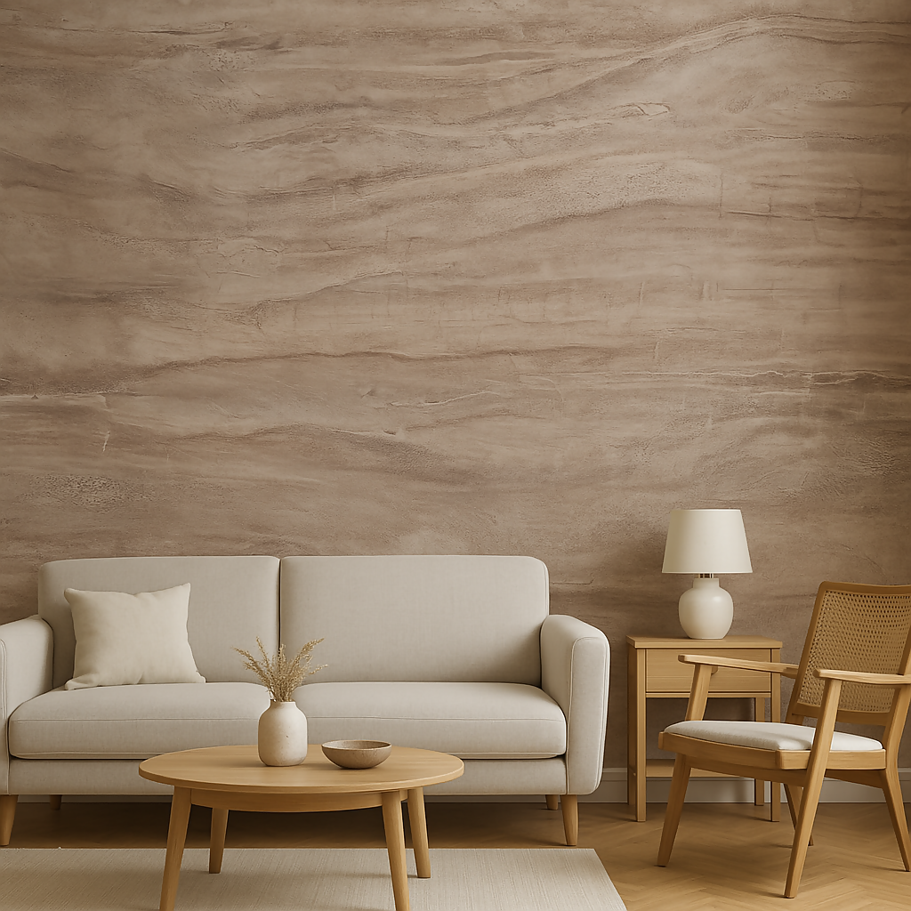 Mopak Decor Classics Brown Wallpaper- Pack of 1 (Size:100 cm x 45 cm)