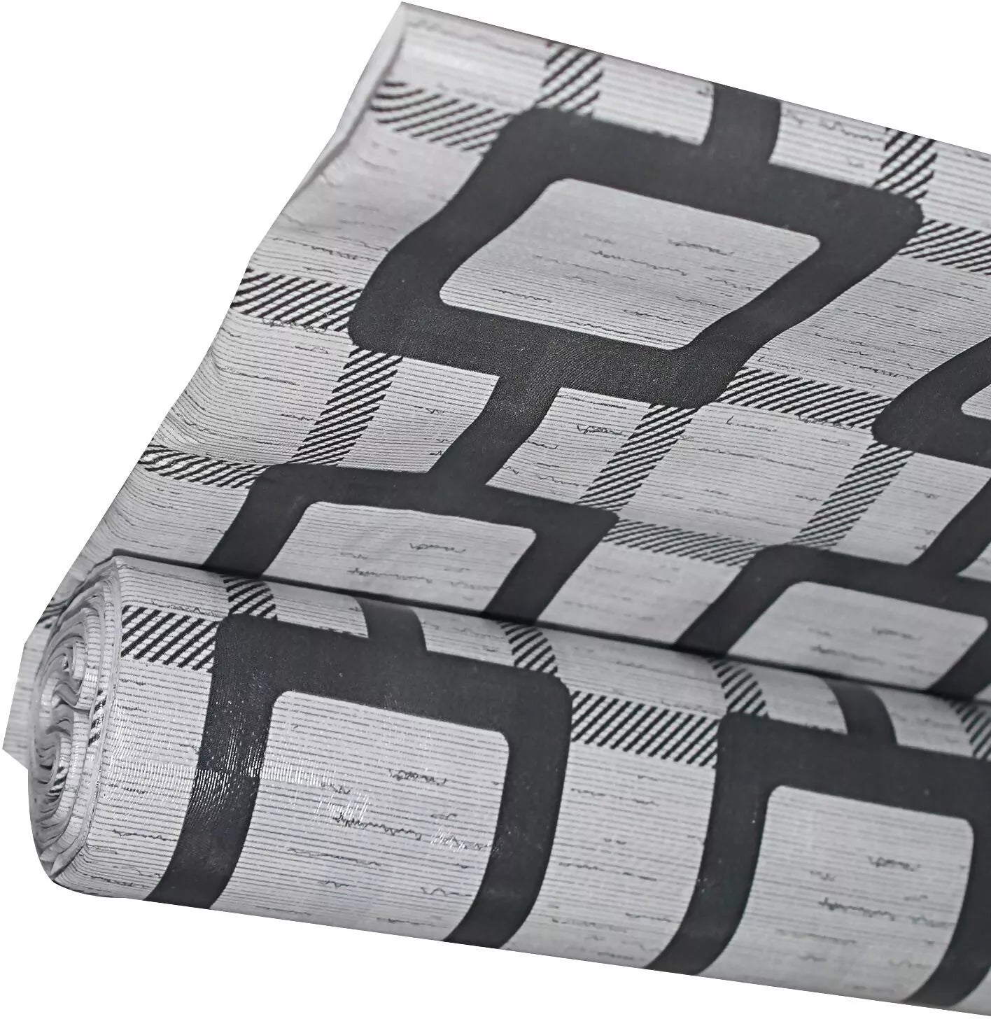 Mopak Decor Polyester Embroidered Fridge Mat & Cover – Gray, Pack of 1 (Model: 50045, Size: 45 x 500 cm)