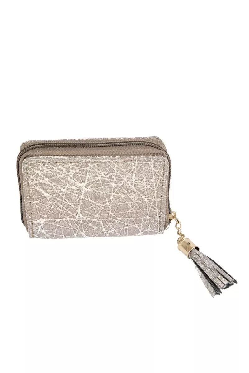 Glittering Small Coin Purse for Girls and Women - Olive Green