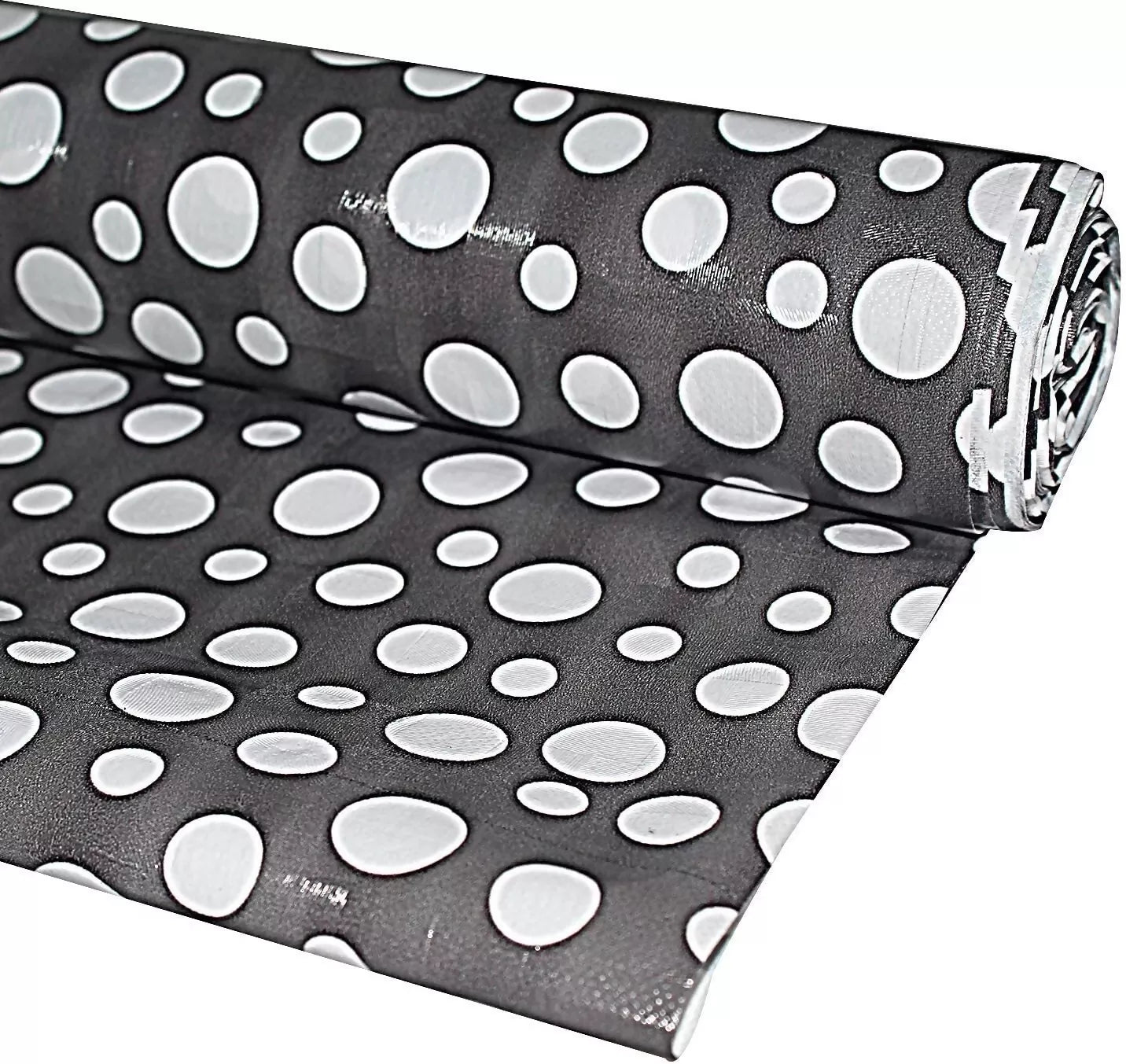 Mopak Decor ShelfLiner used for Wardrobe kitchen cabinet Drawer Slab Roll (Black Dot)