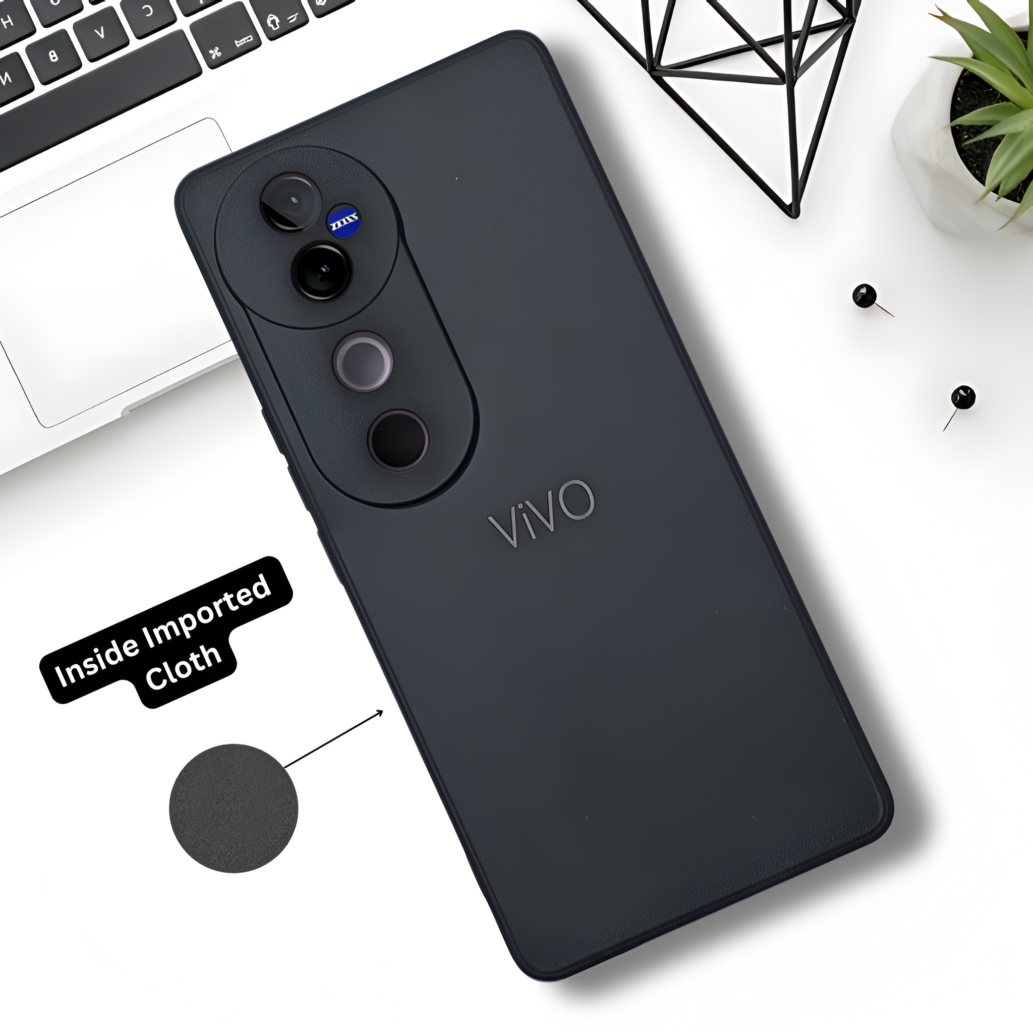 Black Candy silicone Case for Vivo V40