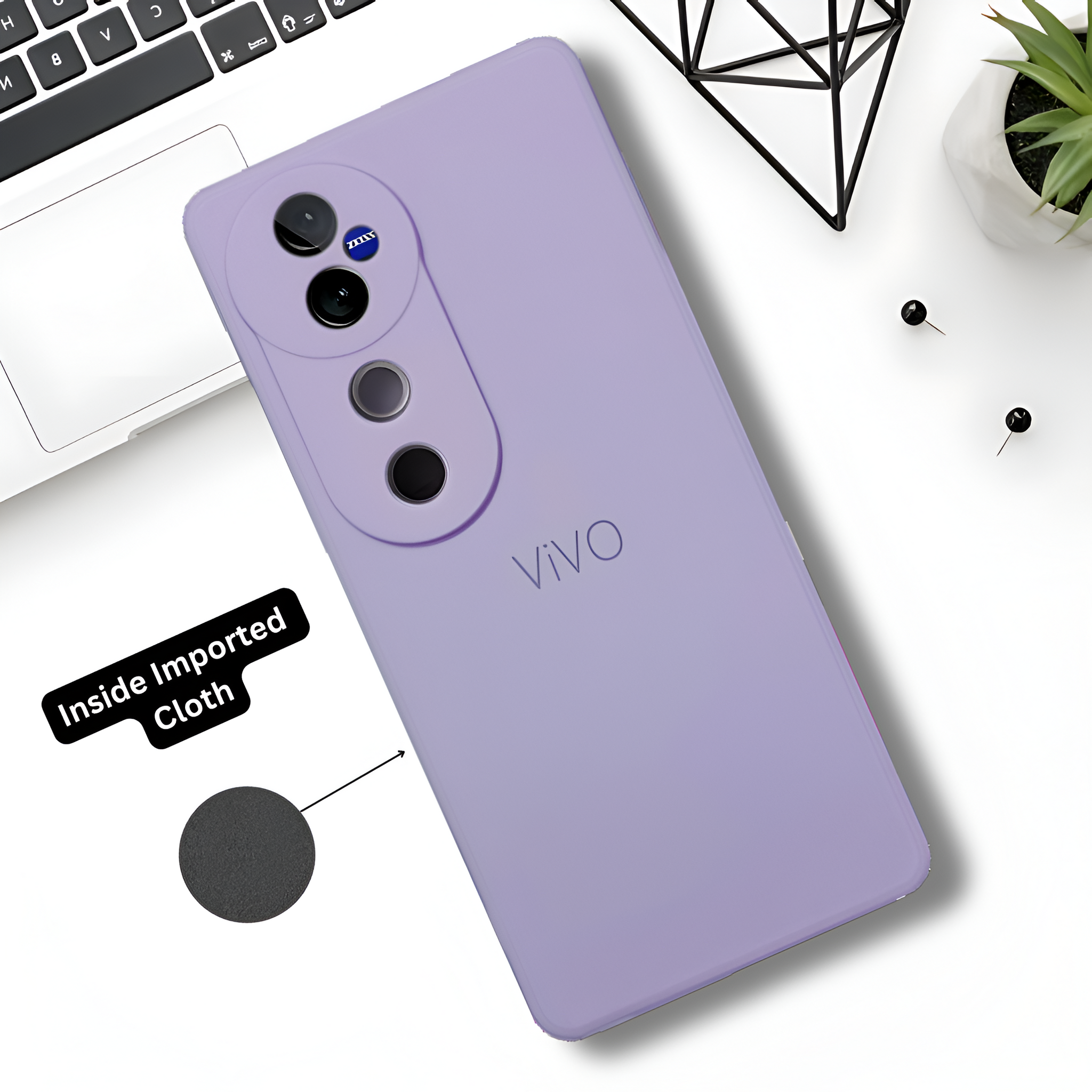 Purple Candy silicone Case for Vivo V40